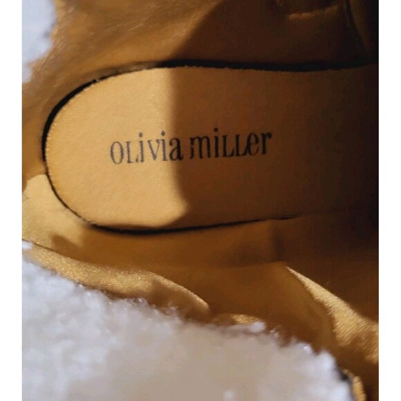 Olivia Miller Ariel Womens 8.5 Combat Boots Leopard Print Faux Suede- Fur Brown - Picture 3 of 14